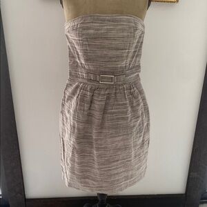 BANANA REPUBLIC | Elegant Strapless Gray Dress